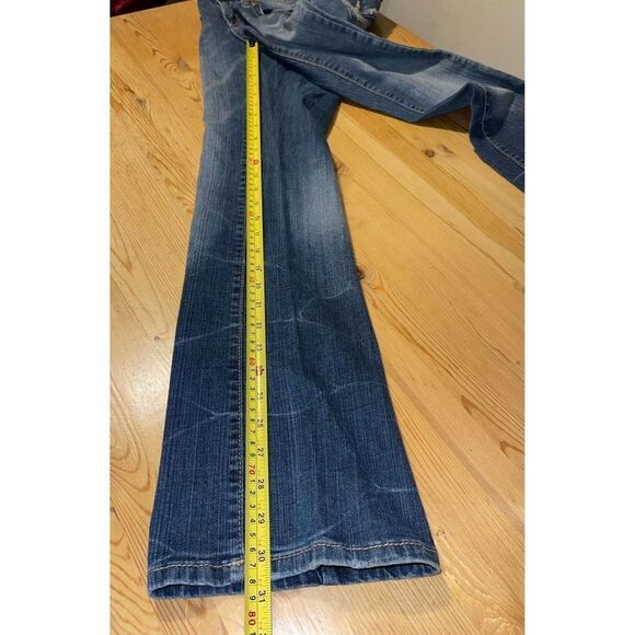 Decree Bootcut jeans Womans sz 5 low rise flip pocket stretch denim retro y2k - Picture 3 of 10